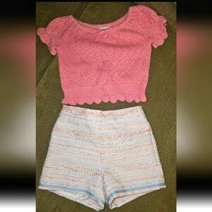 Janie and Jack 2pc set, Top 6/12mos bottoms 12/18mos